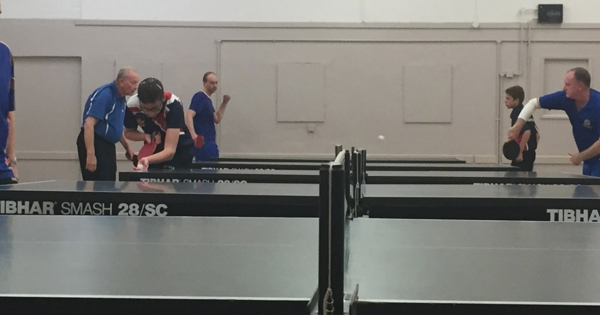 Table tennis club - close shot