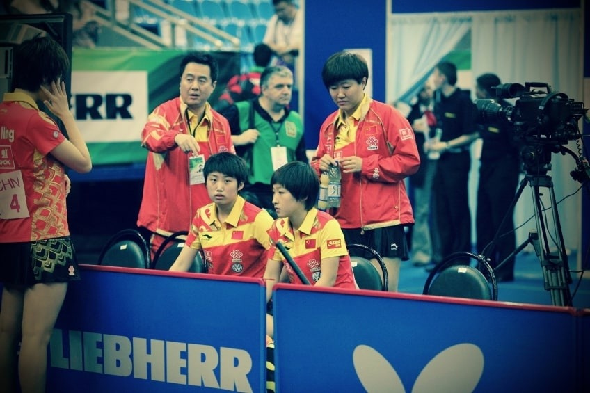 The Chinese Womens National Table Tennis Team