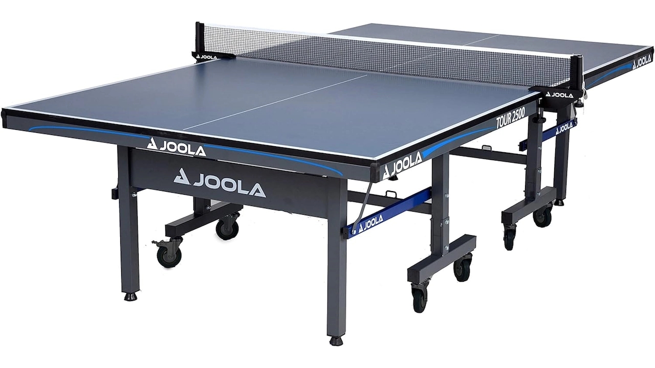 JOOLA Tour 2500 Indoor Ping Pong Table with Quick Clamp Net