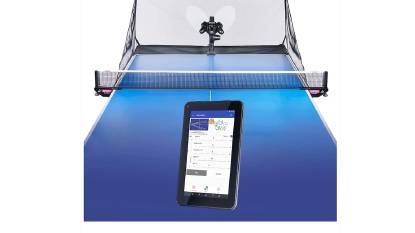 Image of Butterfly Amicus Prime Table Tennis Robot with accessories