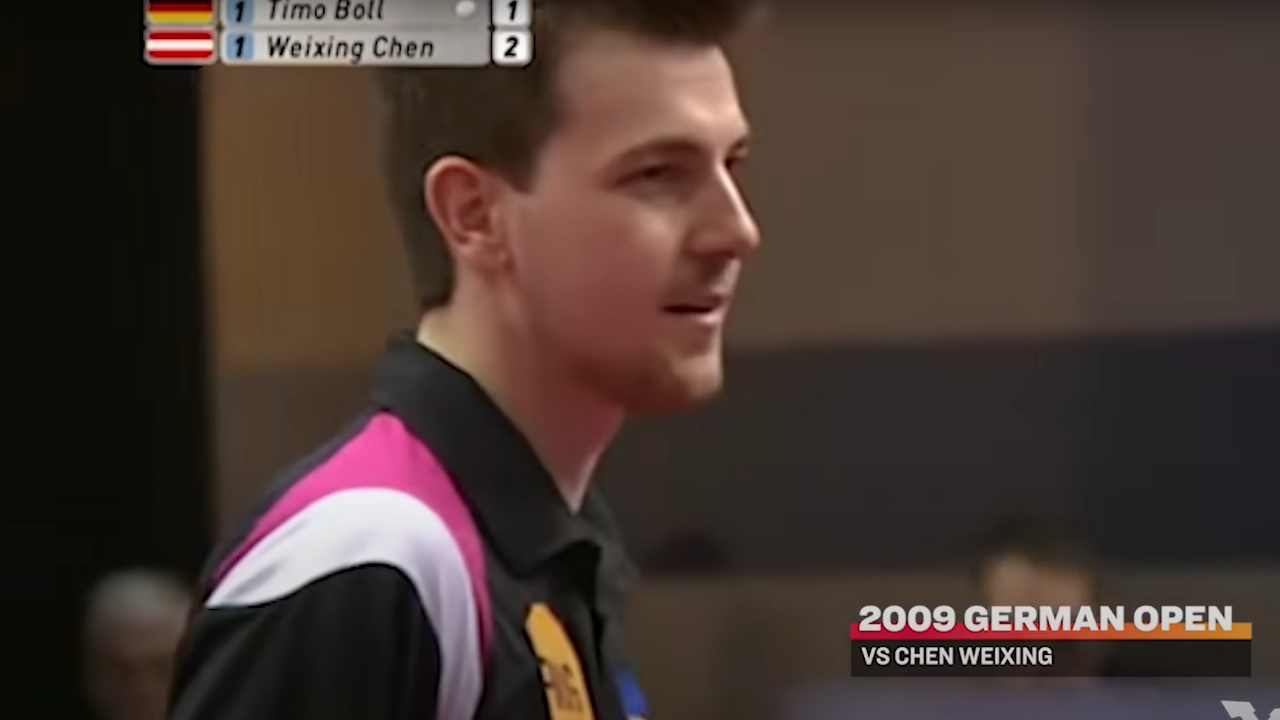 Timo Boll Vs Chen Weixing at the German Open 2009 © World Table Tennis