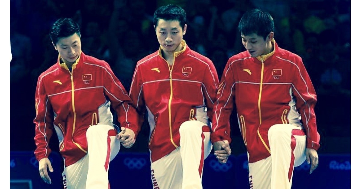 Chinese Ping Pong Team in Rio Olympics