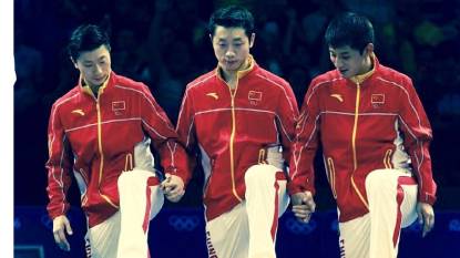 Chinese Ping Pong Team in Rio Olympics