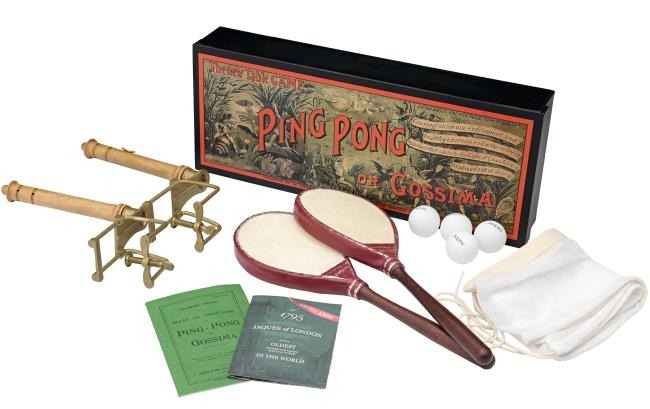 An early ping pong set from London the city that invented table tennis